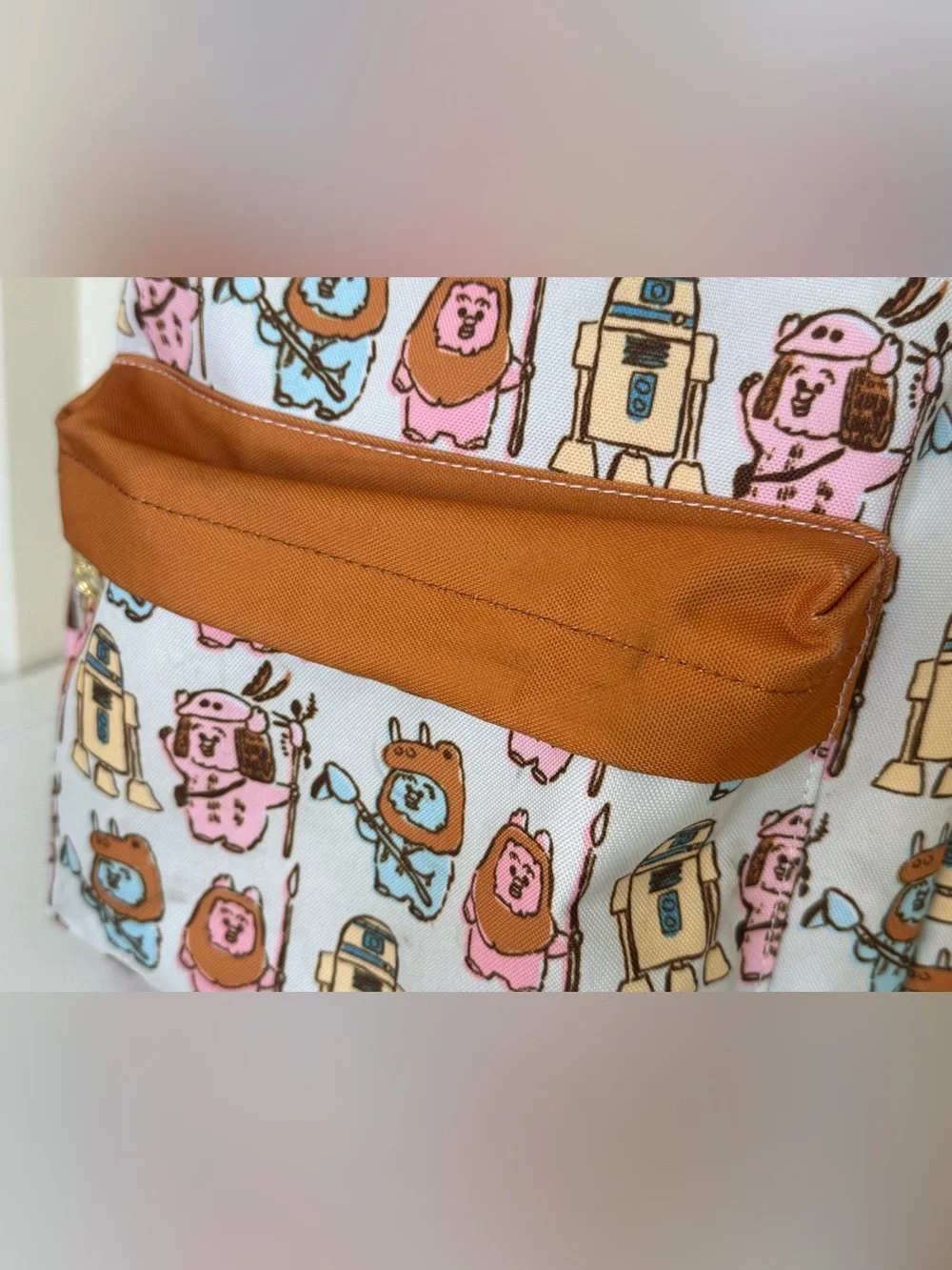 Loungefly Star Wars Pastel Ewok Nylon Backpack Rare Disney Back To School Grail